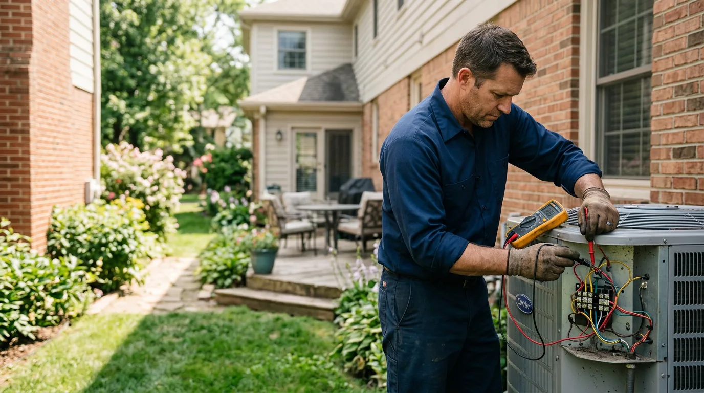 HVAC technician working near Wingate, IN